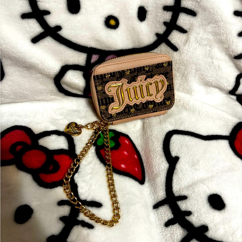 Juicy Couture Brown and Gold Coin Purse
